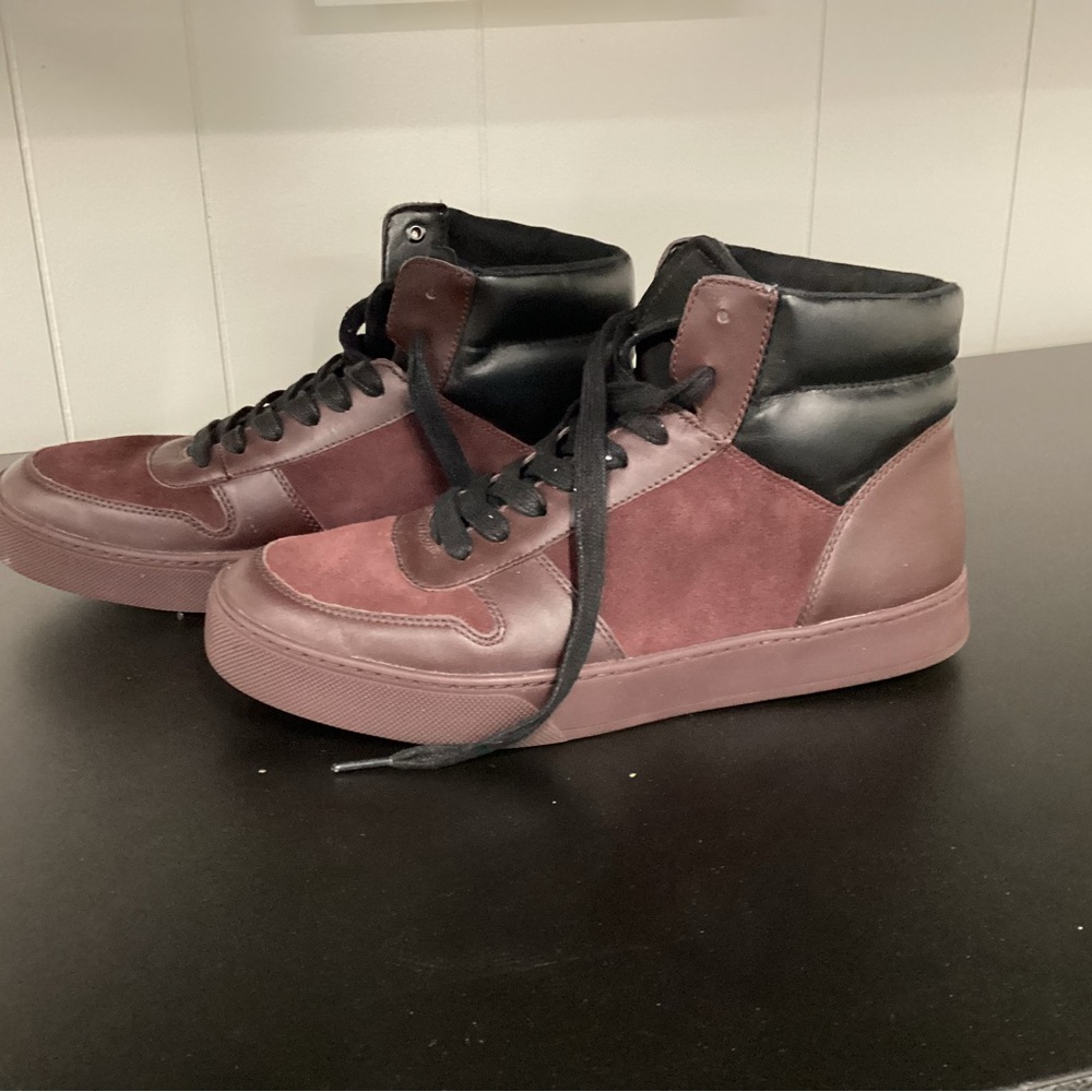 Coach Maroon High-Top Sneakers - Picture 3 of 3